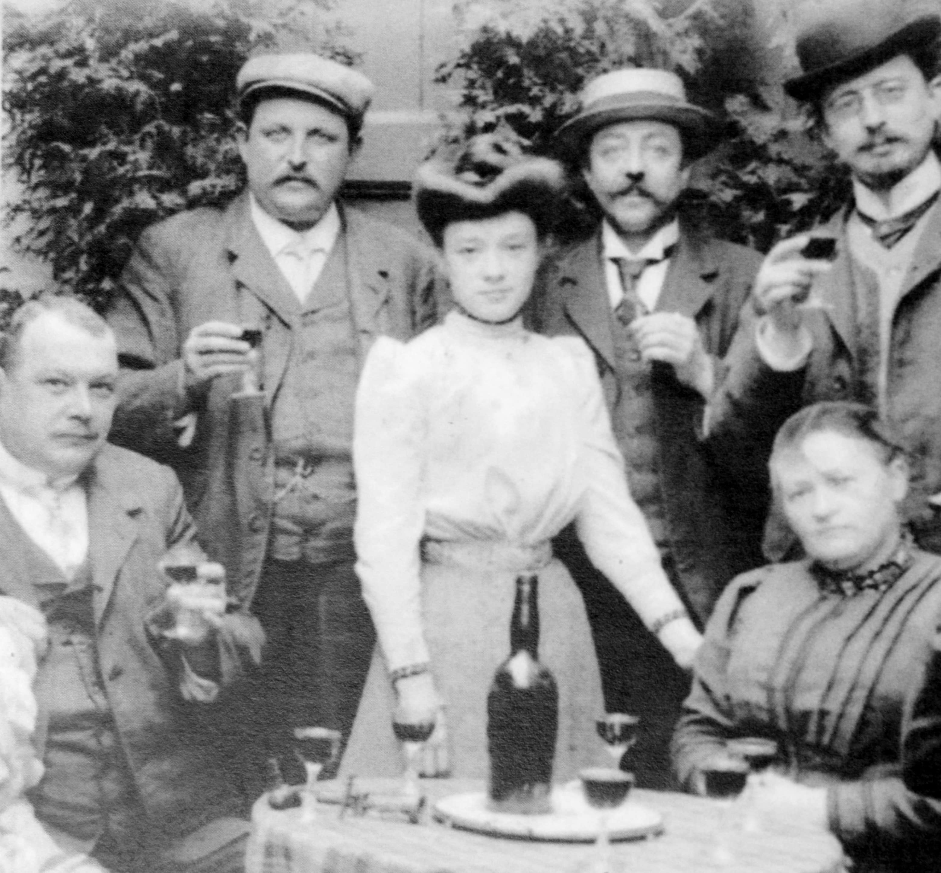 Historic family photo of the founders